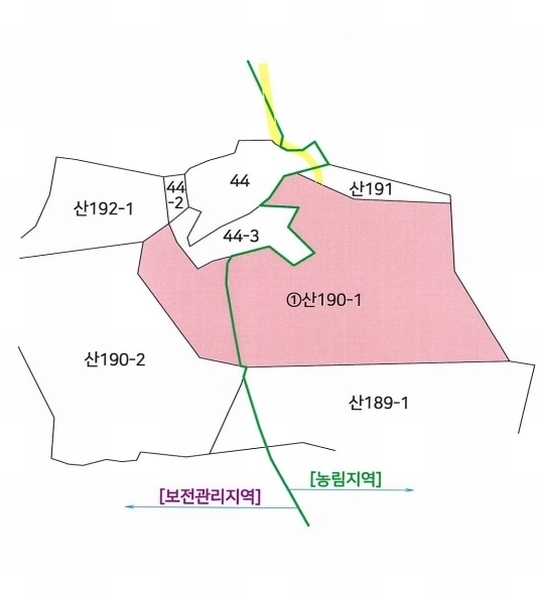 2024타경21870 충청남도 홍성군 장곡면 월계리 산190-1 임야 경매 이미지