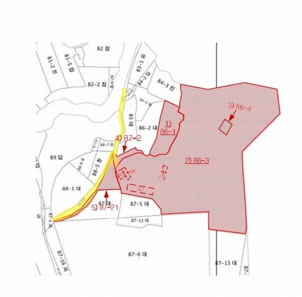 2025타경863 충청남도 예산군 예산읍 산성리 86-1 임야 경매 이미지