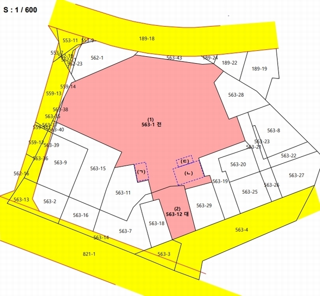 2024타경2428 충청남도 서천군 서천읍 군사리 563-1 농지 경매 이미지