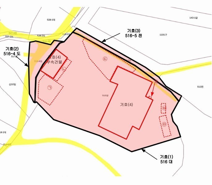 2024타경1343 충청남도 논산시 연무읍 신화리 516-5 농지 경매 이미지