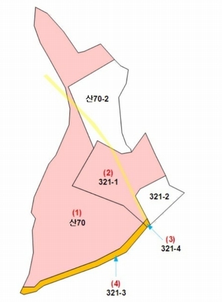 2023타경1957 충청남도 논산시 상월면 상도리 산70 임야 경매 이미지
