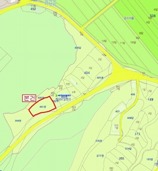 2025타경20368 충청남도 논산시 벌곡면 신양리 401 농지 경매 이미지