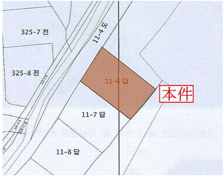 2025타경20452 충청남도 부여군 부여읍 쌍북리 11-6 농지 경매 이미지