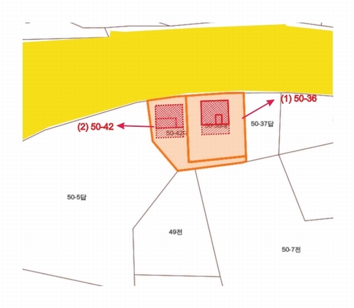 2025타경20242 충청남도 청양군 청양읍 교월리 50-42 대지 경매 이미지