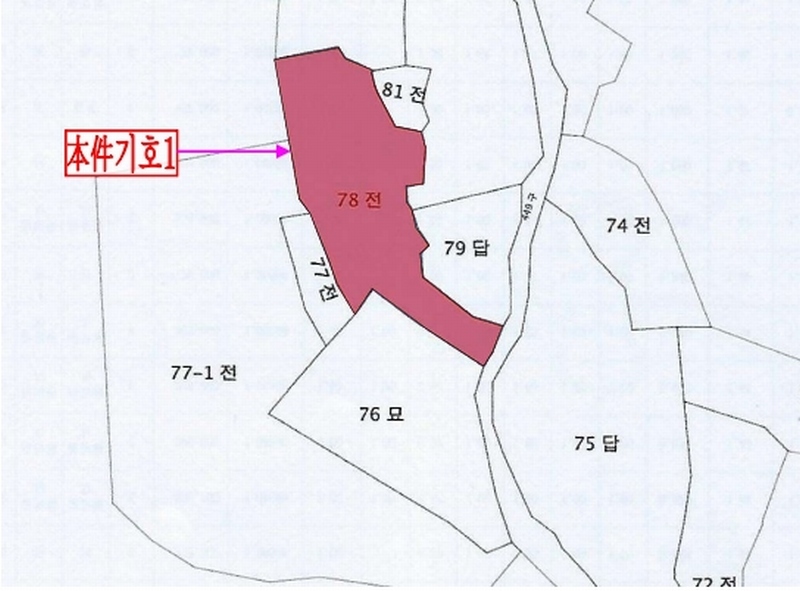 2025타경20305 충청남도 논산시 벌곡면 조동리 89 농지 경매 이미지