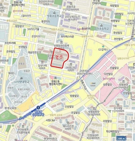 2025타경10842 충청남도 천안시 서북구 쌍용17길 25, 일성아파트 305동 17층 1703호 아파트[공급24평형] 경매 이미지