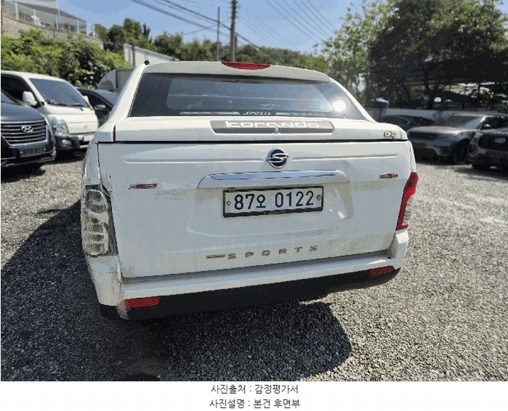 2025타경12099 충청남도 천안시 동남구 성남면 용원리 550, 동성주차장 내 코란도스포츠 경매 이미지