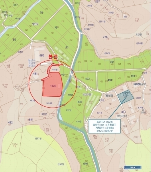 2024타경3342 충청남도 천안시 동남구 성남면 봉양리 1026-1 창고 경매 이미지
