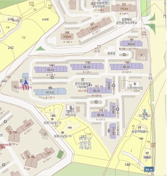 2025타경11581 충청남도 천안시 서북구 천안대로 1843, 부영아파트 105동 12층 1204호 아파트[공급24평형] 경매 이미지