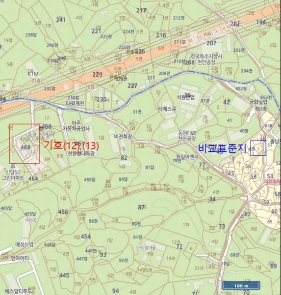 2023타경6542 충청남도 천안시 서북구 신당동 468-28 도로 경매 이미지