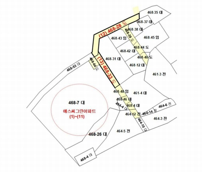 2023타경6542 충청남도 천안시 서북구 신당동 468-28 도로 경매 이미지