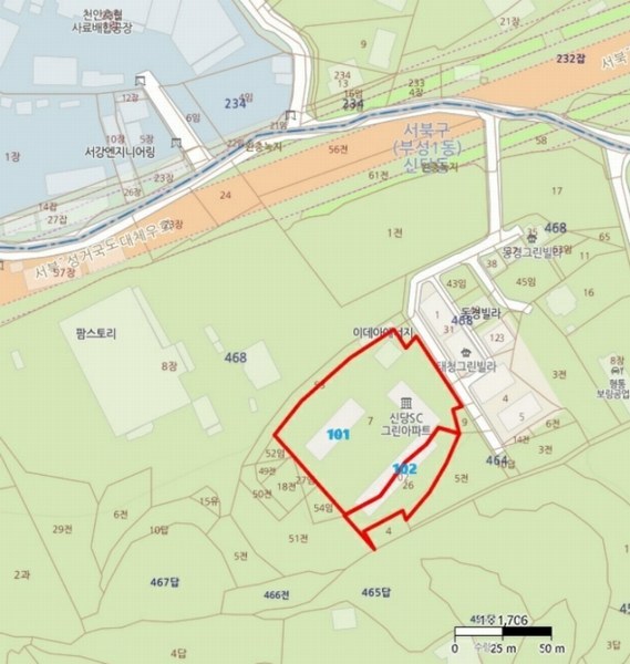 2024타경1933 충청남도 천안시 서북구 천일고2길 113-16, 에스씨그린아파트 102동 4층 401호 아파트 경매 이미지