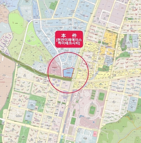 2024타경111007 충청남도 천안시 서북구 백석공단1로 10, 천안미래에이스하이테크시티 1층 지원111호 근린상가 경매 이미지