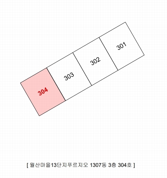 2025타경11777 경상남도 김해시 월산로 82-15, 월산마을13단지푸르지오 1307동 3층 304호 아파트[공급29평형] 경매 이미지