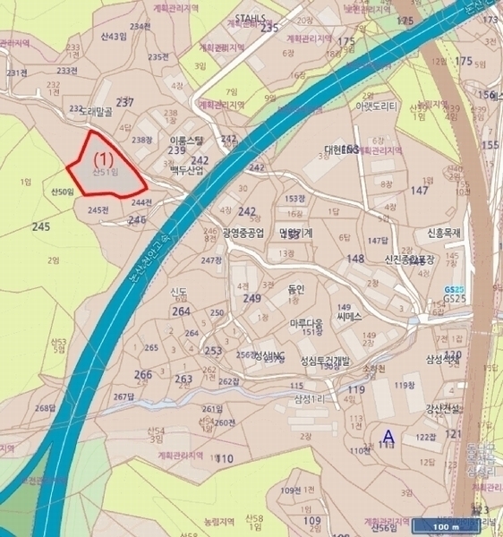 2025타경11809 충청남도 천안시 동남구 목천읍 삼성리 산51 임야 경매 이미지