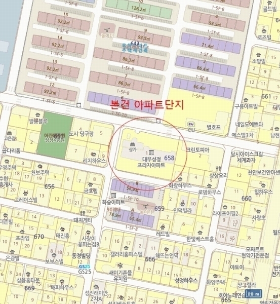 2025타경11413 충청남도 천안시 서북구 서부15길 41, 대우성정프라자아파트 상가동 13층 1308호 아파트[공급23평형] 경매 이미지