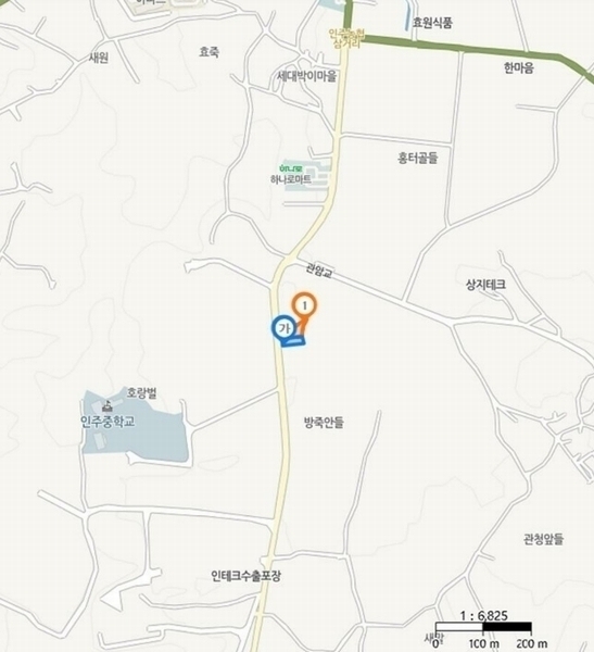 2024타경113645 충청남도 아산시 인주면 관암리 100-3 농지 경매 이미지