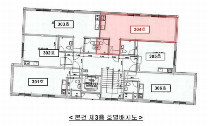 2025타경11428 서울특별시 금천구 서부샛길 582-8, 몽삐에뜨 3층 304호 오피스텔[계약13평형] 경매 이미지