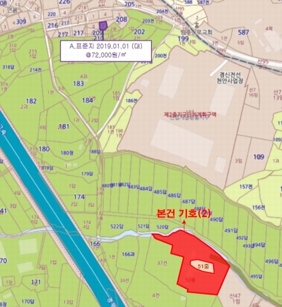 2019타경10346 충청남도 천안시 서북구 입장면 연곡리 166-50 종교시설 경매 이미지