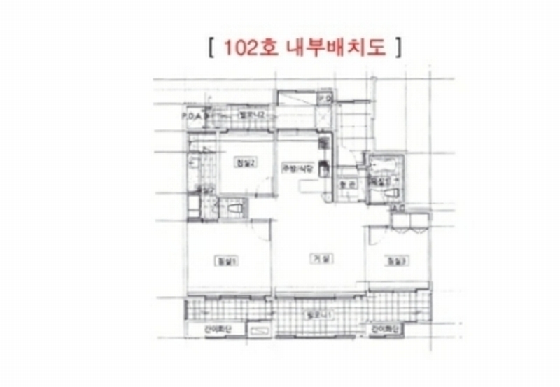 2024타경112185 충청남도 아산시 배방읍 북수로 116, 배방자이2북수마을 102동 1층 102호 아파트[공급33평형] 경매 이미지