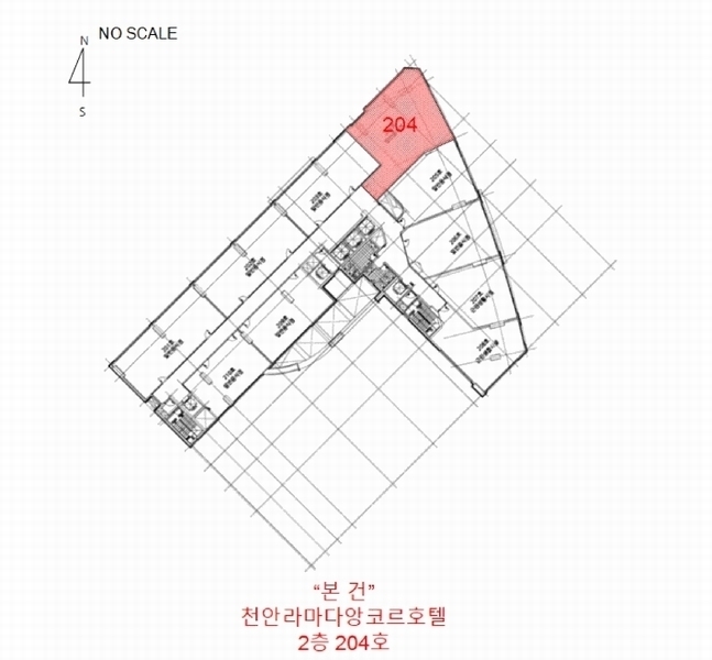 2025타경424 충청남도 천안시 서북구 차돌들길 12, 천안라마다앙코르호텔 2층 204호 근린상가 경매 이미지