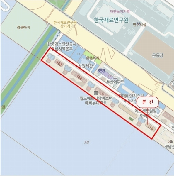2025타경11694 경상남도 창원시 성산구 창원대로780번길 34, 월드메르디앙이스턴애비뉴 110동 11층 1102호 아파트[공급43평형] 경매 이미지