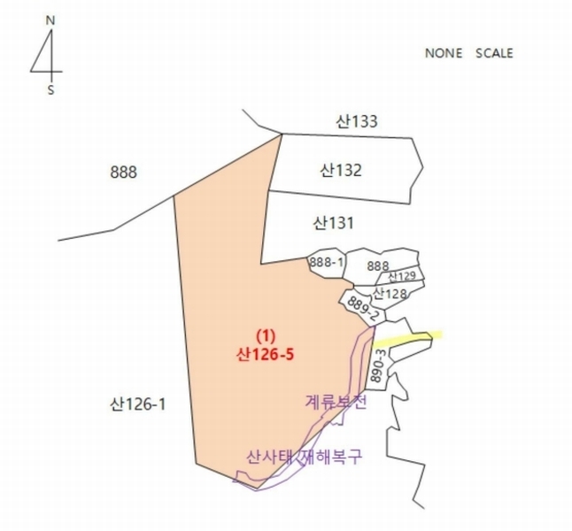 2024타경115207 충청남도 아산시 배방읍 수철리 산126-5 임야 경매 이미지