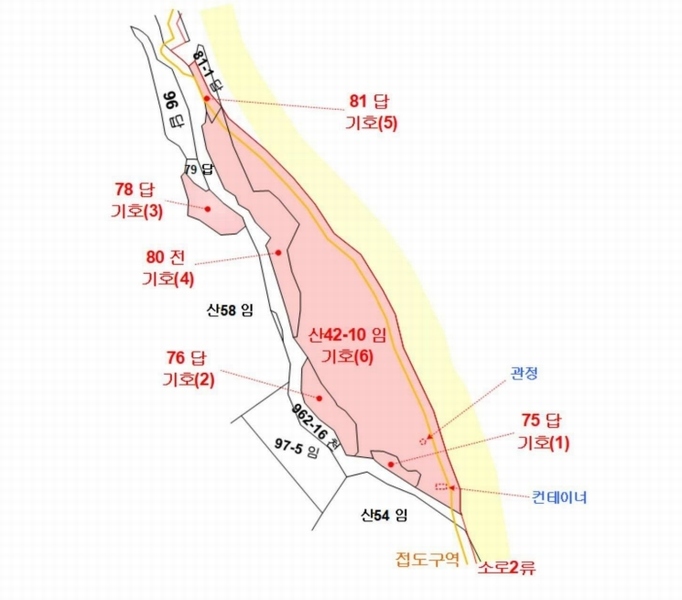 2025타경11685 충청남도 아산시 배방읍 수철리 75 임야 경매 이미지
