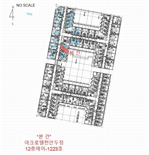 2025타경11901 충청남도 천안시 서북구 성정두정로 70, 아크로텔천안두정 12층 에이-1223호 오피스텔[계약13평형] 경매 이미지