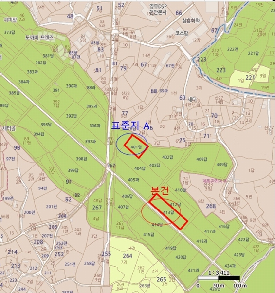 2025타경12491 충청남도 천안시 서북구 성거읍 모전리 413 농지 경매 이미지