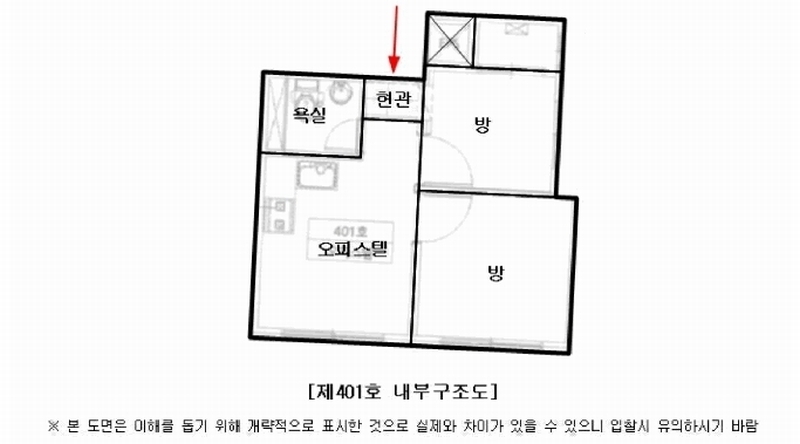 2025타경11531 서울특별시 금천구 두산로5길 26(독산동), 미림에이클래스 제102동 4층 401호 오피스텔 경매 이미지