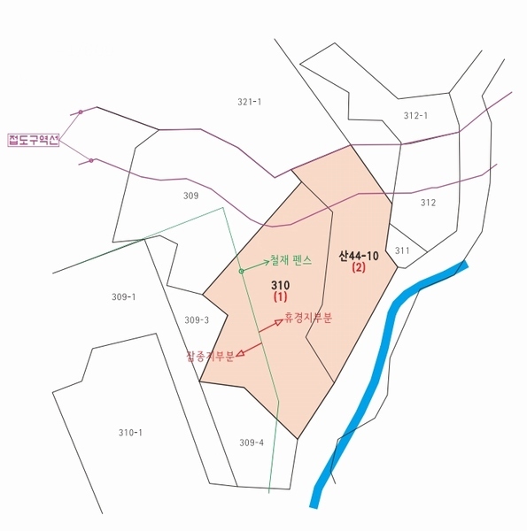 2024타경1448 충청남도 공주시 우성면 동대리 산44-10 임야 경매 이미지
