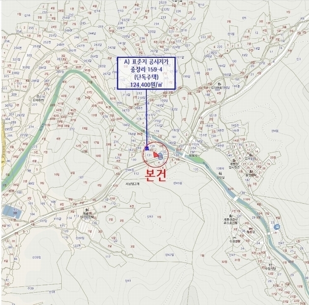 2024타경21787 충청남도 공주시 계룡면 중장리 131-1 대지 경매 이미지