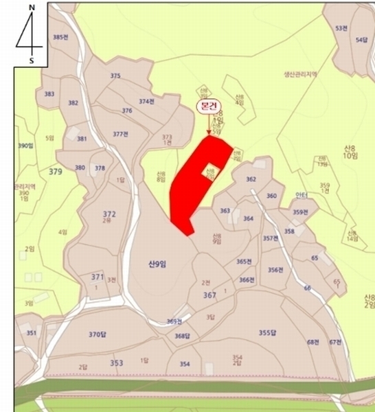 2024타경22254 충청남도 청양군 청남면 동강리 363-1 농지 경매 이미지