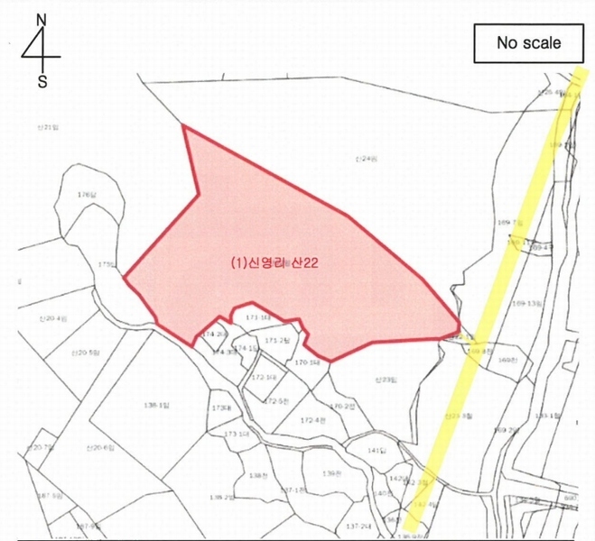2024타경22384 충청남도 공주시 이인면 신영리 산22 임야 경매 이미지