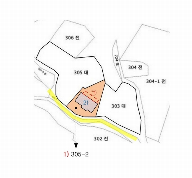 2025타경37 충청남도 공주시 계룡면 유평리 305-2 주택 경매 이미지