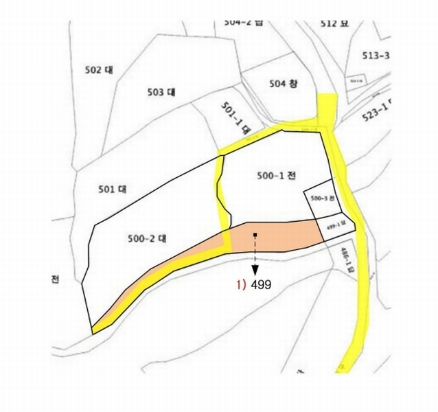 2025타경20228 충청남도 공주시 봉정동 499 농지 경매 이미지