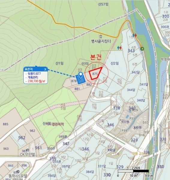 2025타경20266 충청남도 공주시 반포면 학봉리 875 대지 경매 이미지