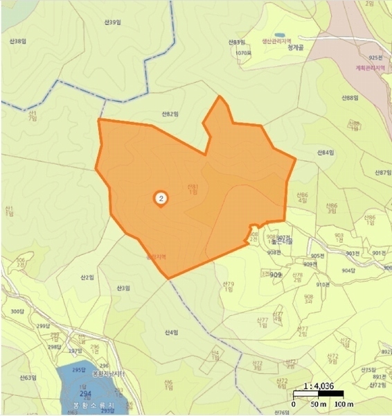 2025타경20268 충청남도 공주시 우성면 목천리 산81-1 임야 경매 이미지