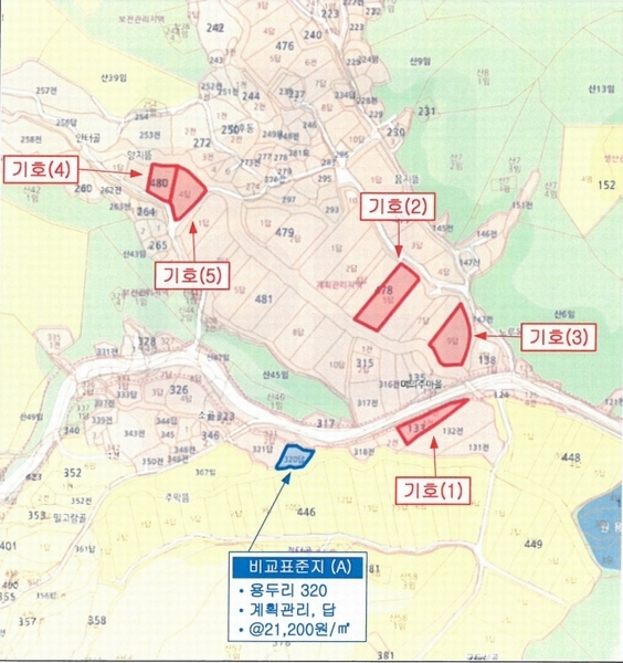 2024타경1240 충청남도 청양군 정산면 용두리 480-3 농지 경매 이미지