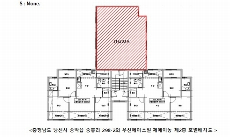 2024타경3744 충청남도 당진시 송악읍 월곡로 25, 우진에이스빌 에이동 2층 203호 다세대(빌라) 경매 이미지