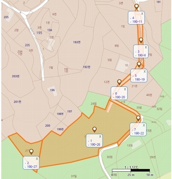 2024타경56687 충청남도 서산시 인지면 차리 190-26 임야 경매 이미지