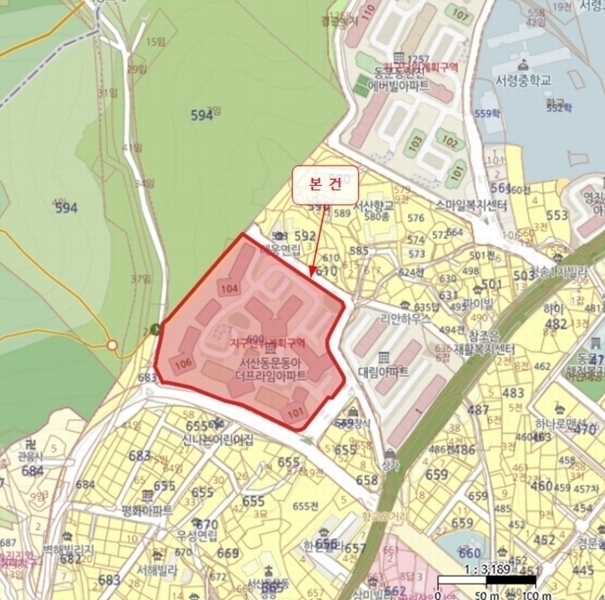 2024타경58379 충청남도 서산시 안견로 91, 서산동문동아더프라임 101동 1층 103호 아파트[공급34평형] 경매 이미지