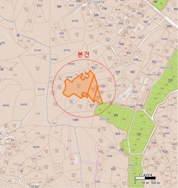 2024타경58546 충청남도 당진시 순성면 본리 557 임야 경매 이미지