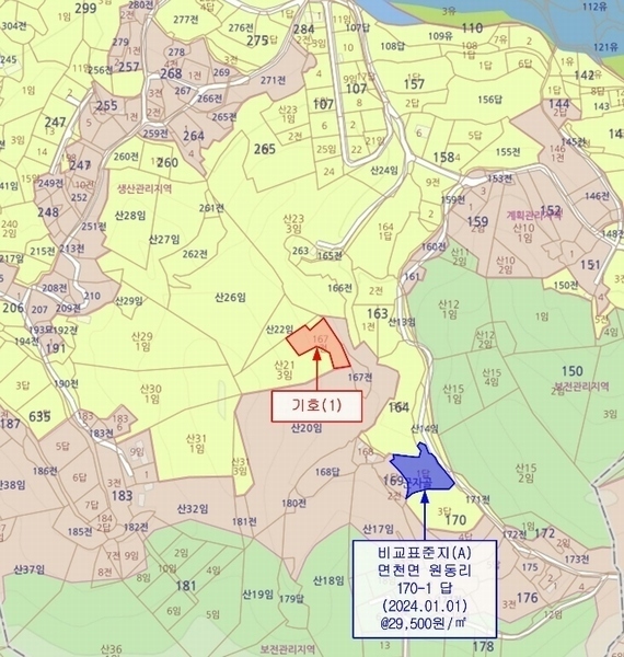 2024타경59273 충청남도 당진시 면천면 원동리 167-1 농지 경매 이미지