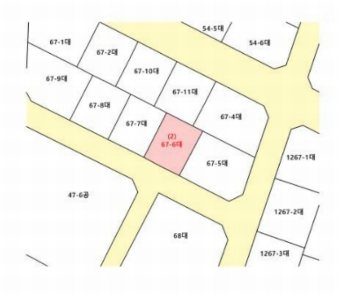 2024타경60235 충청남도 서산시 읍내동 67-6 대지 경매 이미지