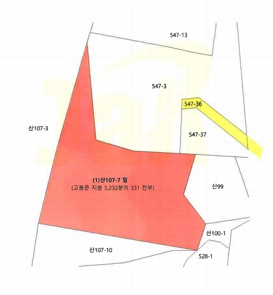 2024타경61740 충청남도 서산시 대산읍 영탑리 산107-7 임야 경매 이미지
