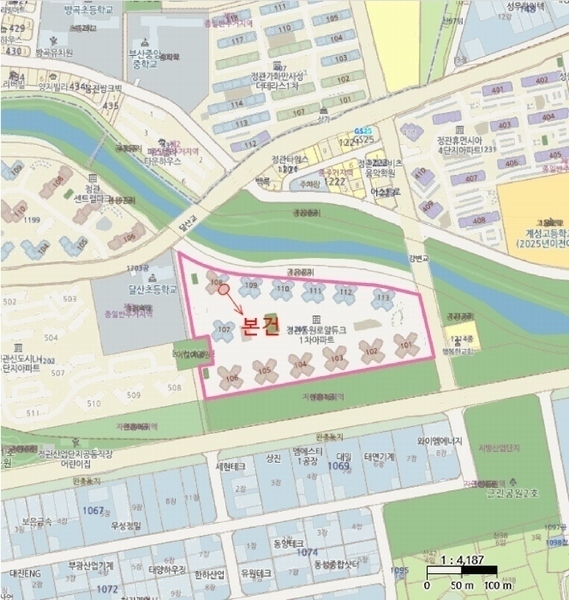 2025타경186 부산광역시 기장군 정관읍 산단4로 139, 정관1차동원로얄듀크 108동 16층 1605호 아파트[공급30평형] 경매 이미지