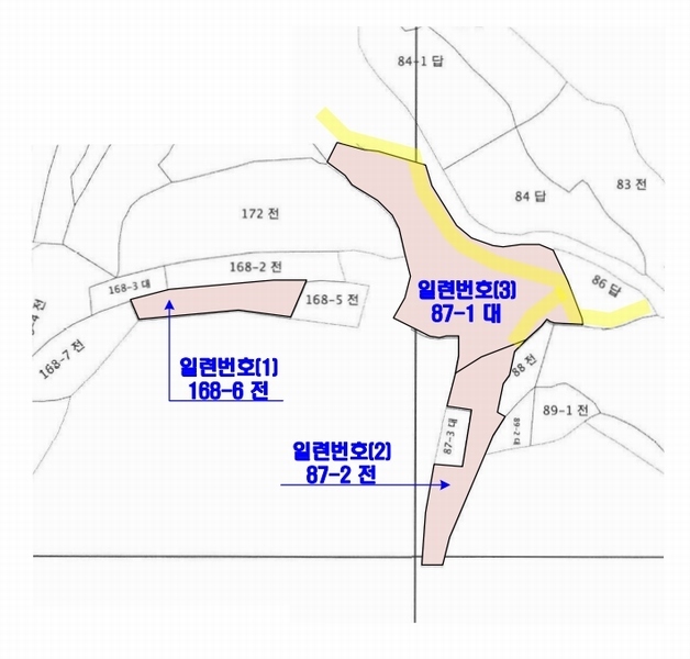 2025타경50150 충청남도 서산시 팔봉면 흑석리 87-2 대지 경매 이미지