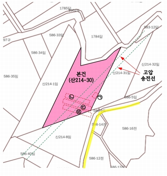 2025타경50958 충청남도 당진시 석문면 삼봉리 산214-30 임야 경매 이미지